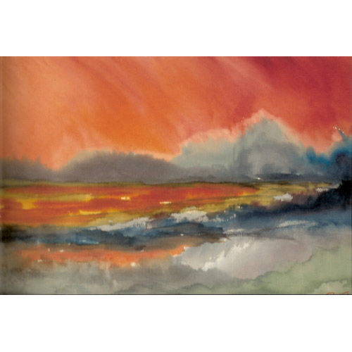 Red Sky by Ocean City Artist Rina Thaler