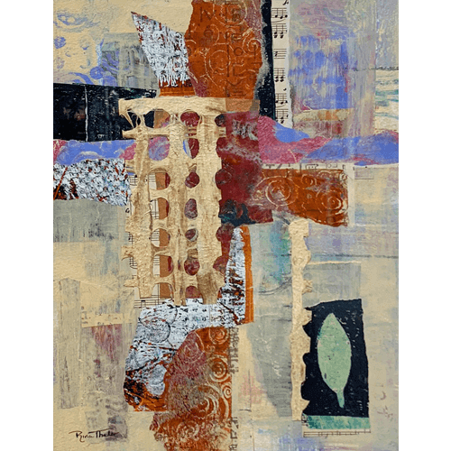 Symphony of Texture III - Original Acrylic Painting by Ocean City Artist Rina Thaler